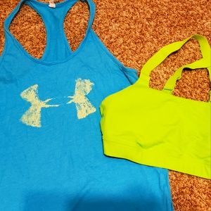 Under Armour tank and bra